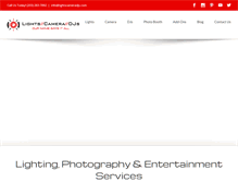 Tablet Screenshot of lightscameradjs.com